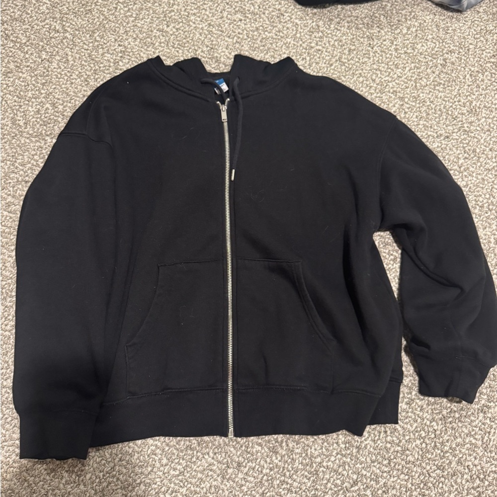 Old Navy Black Zip-Up Hoodie